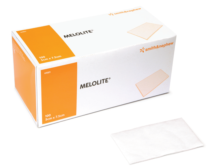 melolite lightly absorbent low-adherent dressing