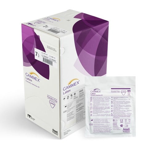 GAMMEX® Surgical Rubber Latex Gloves Natural  Size 8.5 - Box/50