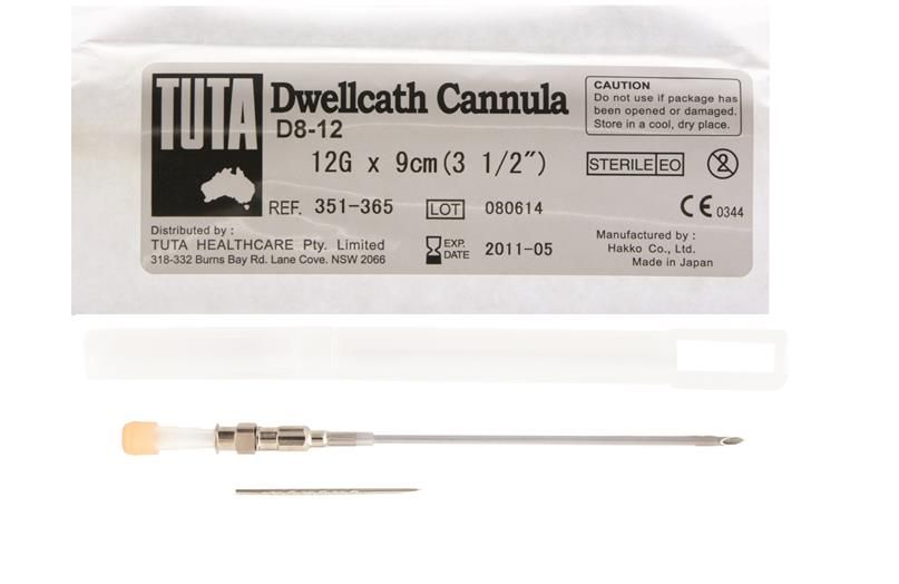 dwell catheter / 12g x 9cm