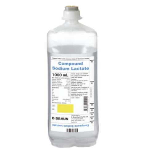 B Braun Compound Sodium Lactate IV BP 1000ml