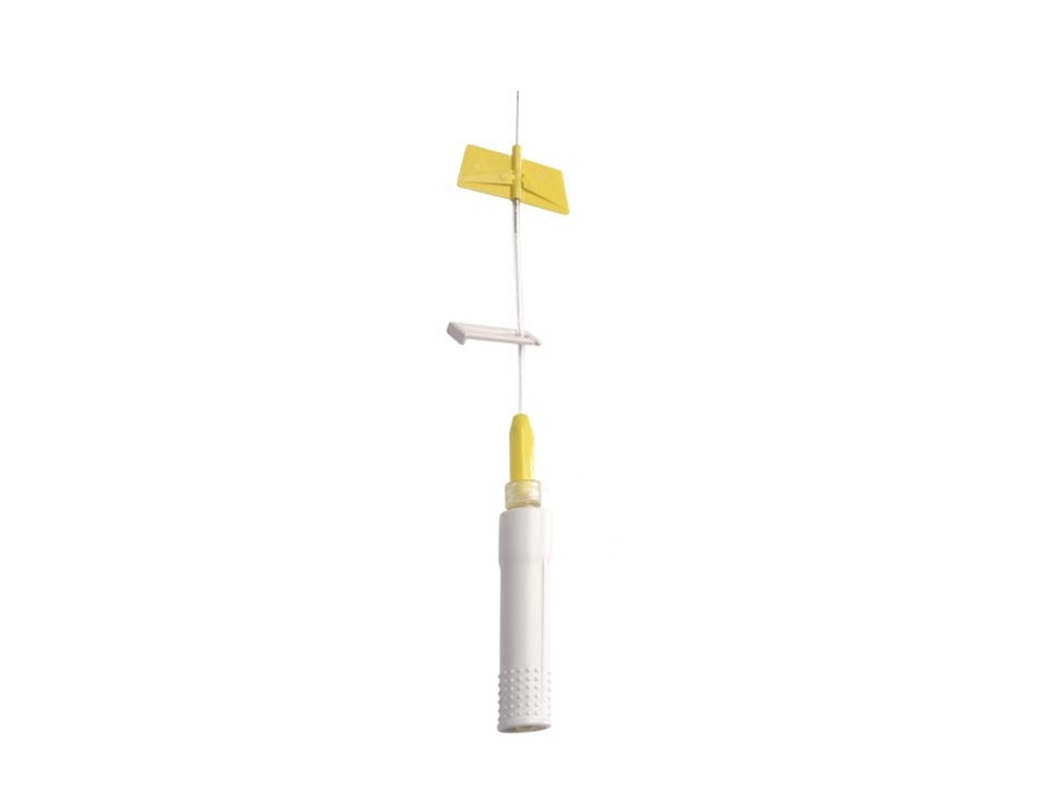 Saf-T-Intima Integrated Cannula 24Gx19mm Yellow