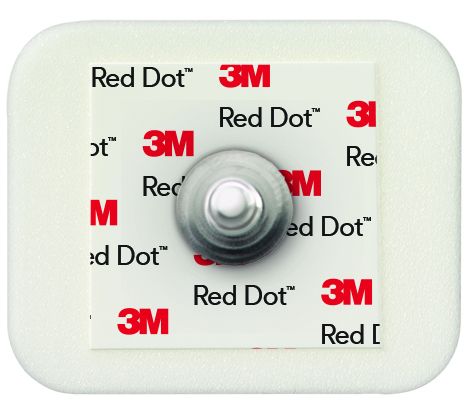 3m red dot™ ecg foam monitoring electrode / sticky gel / 4 x 3.5cm / box of 50