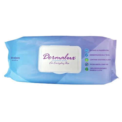 Whiteley Dermalux Cleansing Wipes Everyday Use Flat Pack