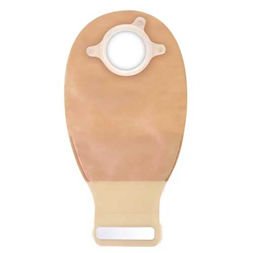 Natura+ Drainable Pouch Medium With Filter 1-Sided Comfort InvisiClose Transparent 45mm
