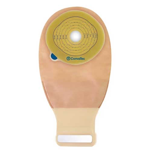 Esteem+ One-Piece Drainable Pouch With 1-Sided Comfort Panel InvisiClose Stomahesive Skin Barrier No Filter Cut-To-Fit Double Layer Transparent 100mm