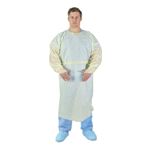 Halyard Basics Tri-layer Over AAMI 2 The Head Isolation Gown With Thumb Hooks X-Large