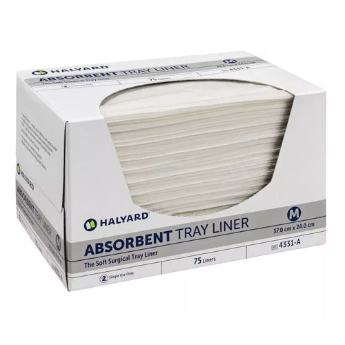 Halyard Absorbent Tray Liners Medium 24cm x 40cm Pack of 75