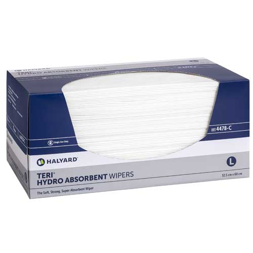 Halyard Wiper Teri Hydro Low Lint Large 32 x 60cm Box of 75