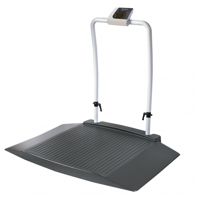 oneweigh wheelchair scale (2 wide ramps & handrail)