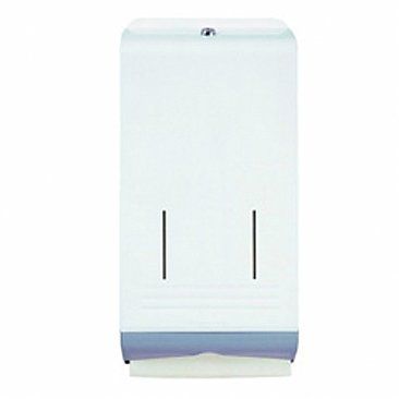 kleenex optimum towel dipsenser / white & grey lockable metal / 258mm x 536mm x 85mm / each