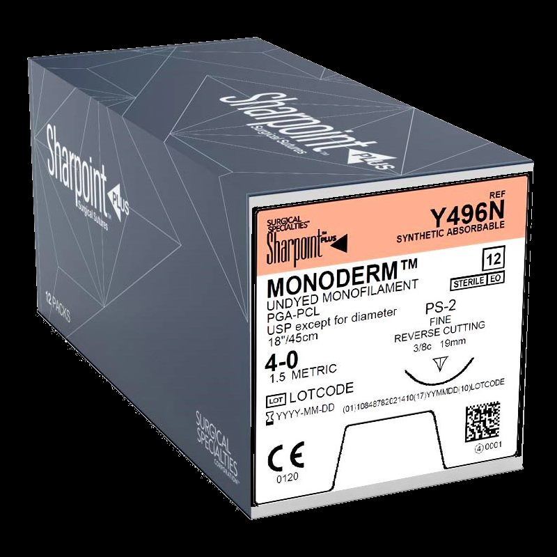Sharpoint Monoderm 4-0 19mm 45cm Box/12