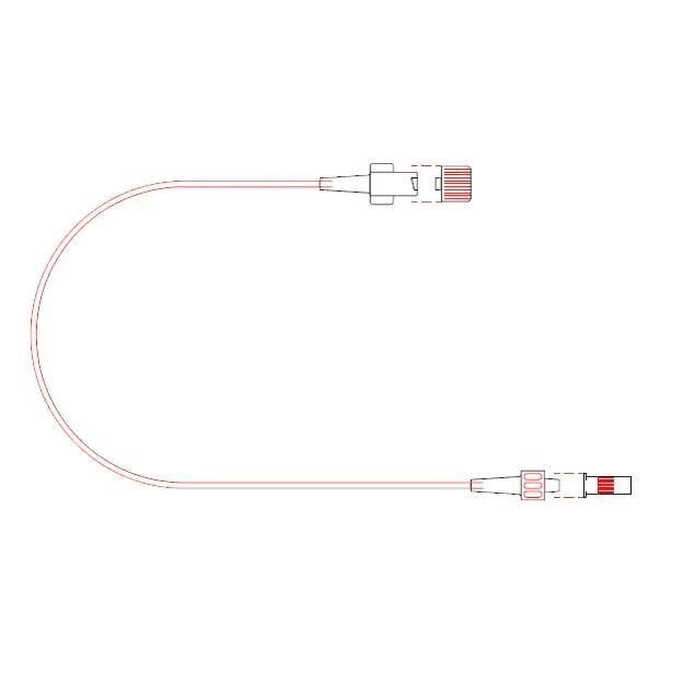 tuta extension set min volume / female luer lock to male luer lock / 25cm / each