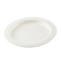 Plate with Inside Edge, Off-White
