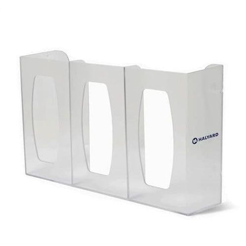 Halyard Exam Glove Dispenser Triple Clear Plastic