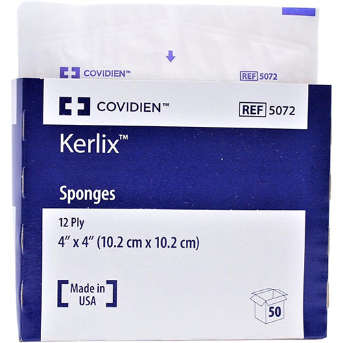 Kerlix 4 x 4 Inch Sponges 12 Ply, Sterile (10.2 x 10.2cm)