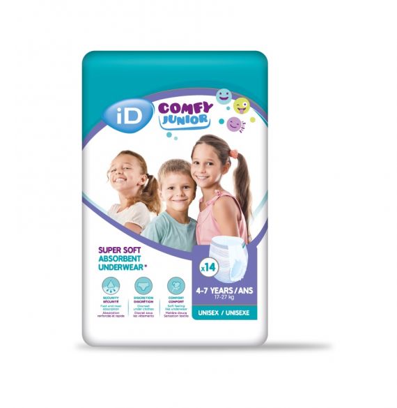 iD Comfy Junior Pants 4-7 years  8  x14  (17-27kg)