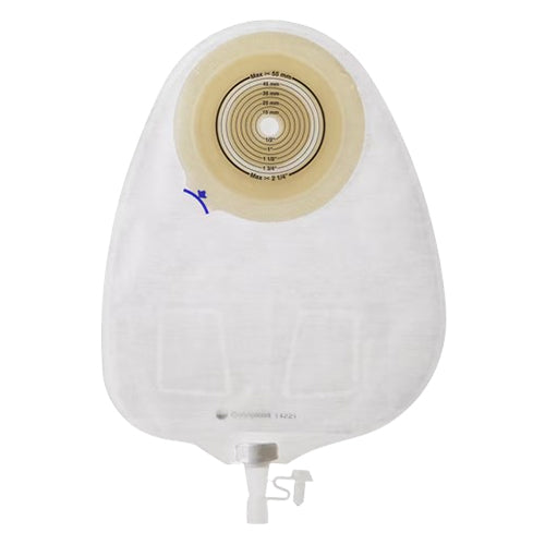 Alterna 1 Piece Urostomy Flat Bag Non Return Valve Cut To Fit 10-55mm Clear Midi 265ml