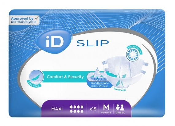 iD Slip Maxi M 80-125cm 3700ml Pk15x3
