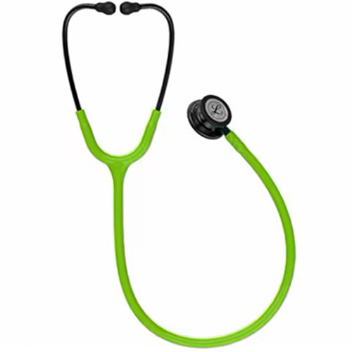 3M Littmann Classic III Stethoscope Smoke Chestpiece Lime Green Tube Blue Stem and Smoke Headset 69cm