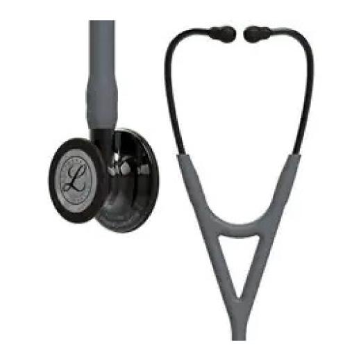 3M Littmann Cardiology IV Stethoscope With High Polish Smoke Chestpiece Grey Tube Smoke Stem And Headset