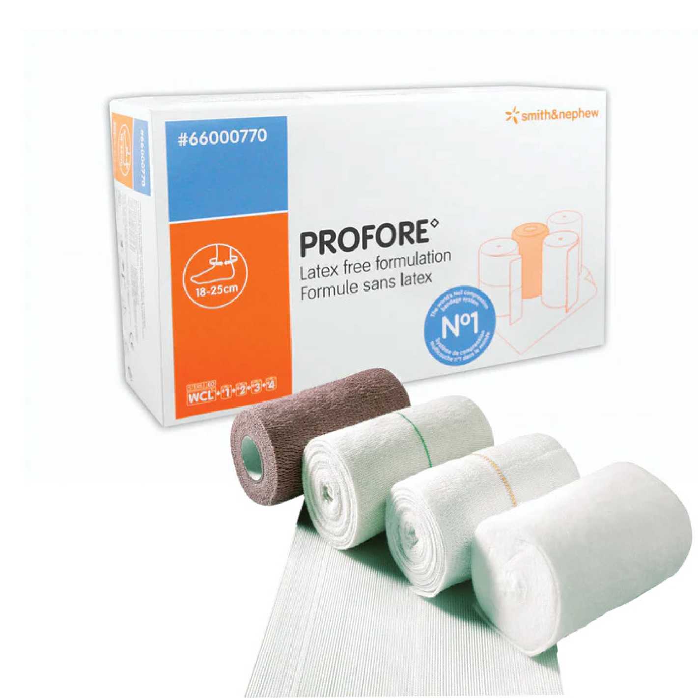 Smith+Nephew Profore Kit Latex Free Ankle Circ 18-25cm Case 8