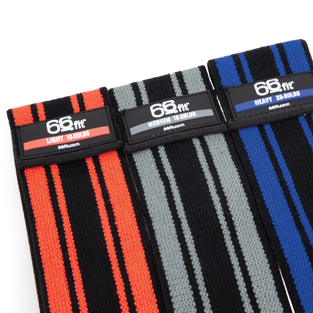 66fit Extend-A-Band Fabric Resistance Loops - Set of 3