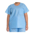 Halyard Scrub Shirt Tri-Layer Fabric Medium Blue