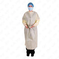 Halyard Impervious Yellow Exam Isolation Gown Thumbs-Up Regular Size