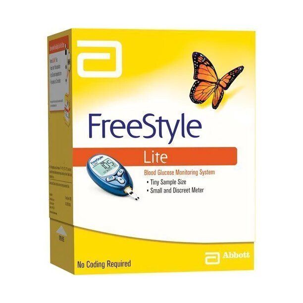 abbott freestyle freedom lite blood glucose testing kit / each