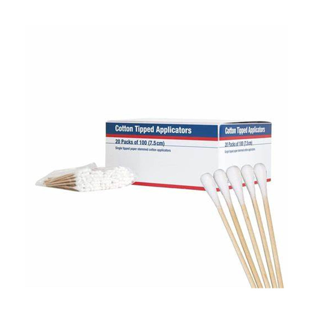 Cutisoft Cotton Tipped applicators Wooden Stem 7.5cm