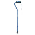 Airgo Comfort-Plus™ Aluminum Cane, Offset Handle - Blue