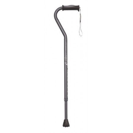 Airgo Comfort-Plus™ Aluminum Cane, Offset Handle - Charcoal
