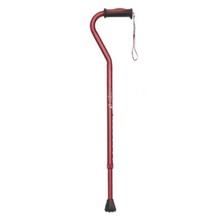 Airgo Comfort-Plus™ Aluminum Cane, Offset Handle - Burgundy