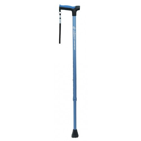 Airgo® Comfort-Plus™ Aluminum Cane, Derby Handle - Blue