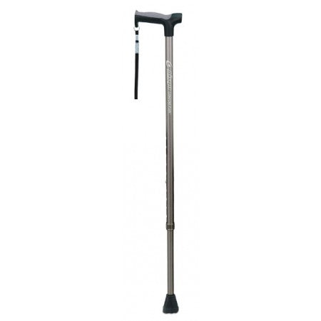 Airgo Comfort-Plus™ Aluminum Cane, Derby Handle - Charcoal