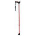 Airgo Comfort-Plus™ Aluminum Cane, Derby Handle - Burgundy