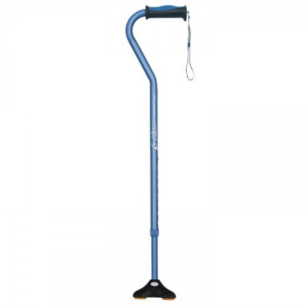 Airgo Comfort-Plus Cane with MiniQuad Ultra-Stable Tip - Blue
