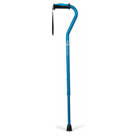 Hugo® Offset Handle Cane - Aquamarine