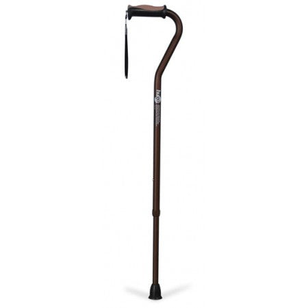 Hugo® Offset Handle Cane - Cocoa