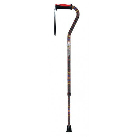 Hugo® Offset Handle Cane - Paisley