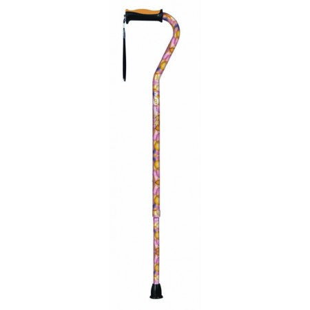 Hugo® Offset Handle Cane - Bubblegum