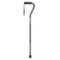 Hugo® Offset Handle Cane - Carbon Swirls