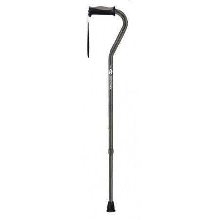 Hugo® Offset Handle Cane - Carbon Swirls