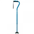 Hugo® Offset Cane With QuadPod Tip - Aquamarine