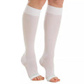 Ted Anti Embolism Knee Length Stocking White Large Regular Open Toe