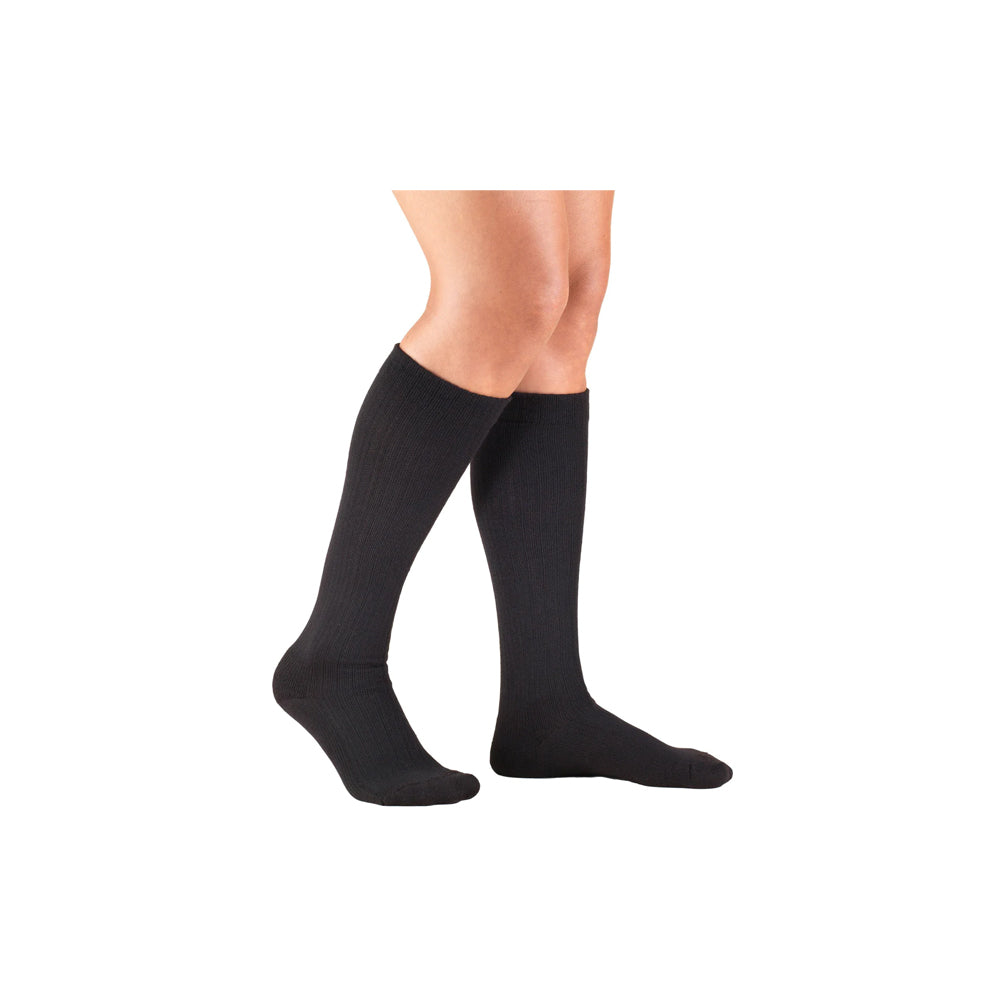JOBST For Men Casual Knee High Large Black 20-30mmHg