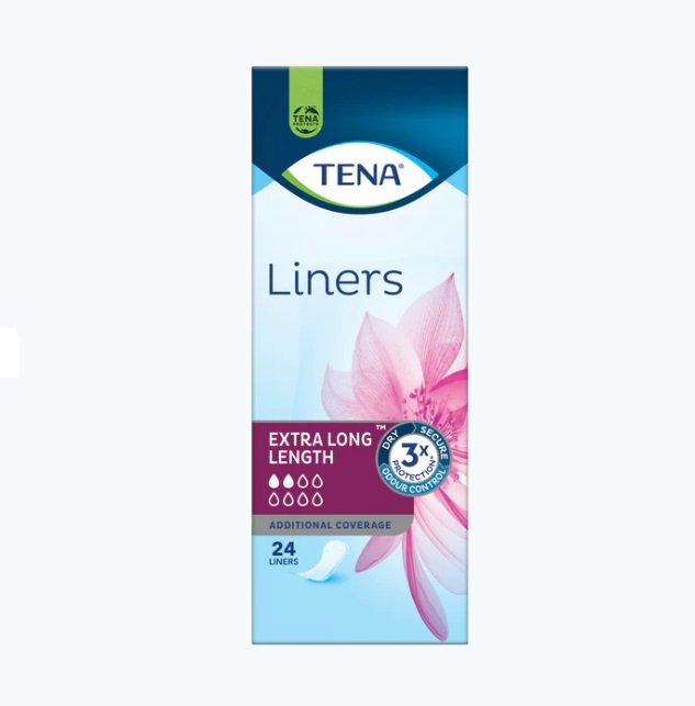 Tena Extra Long Liners 75ml 24 x 6