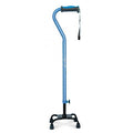 Airgo® Comfort-Plus™ Large Base Quad Cane - Blue