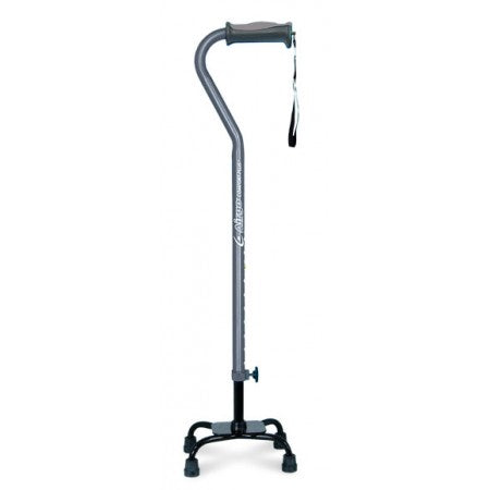 Airgo Comfort-Plus™ Adjustable Quad Canes, Large Base - Charcoal