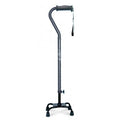 Airgo Comfort-Plus™ Adjustable Quad Canes, Small Base - Blue